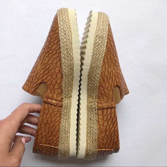 NEW Electric Karma Lulu Espadrille Camel Snakeskin Size 7 NWT - Picture 4 of 7